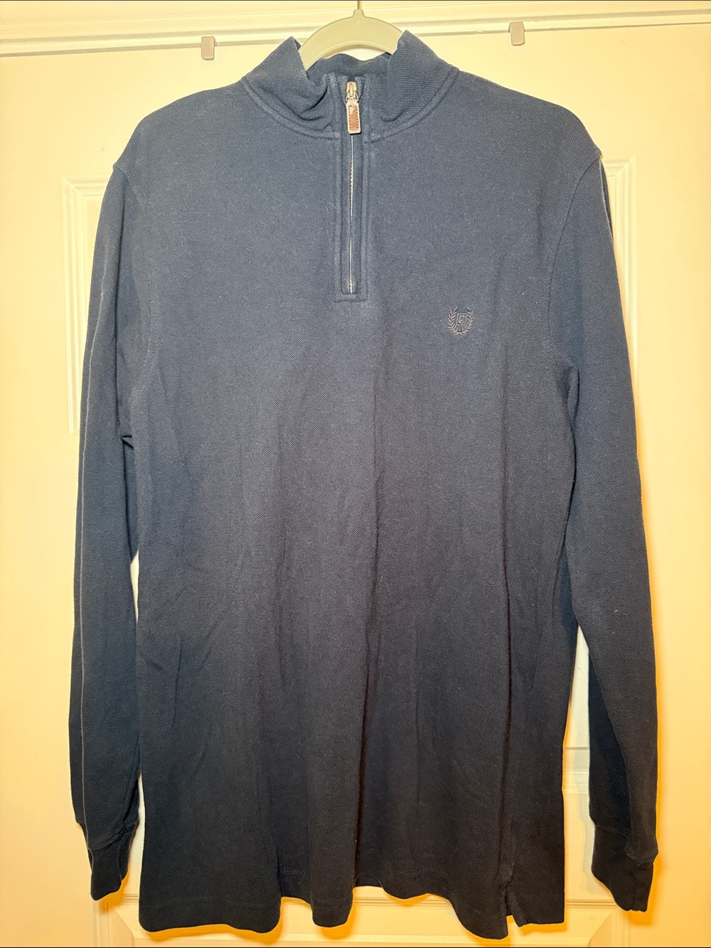 Chaps Men's Large Navy Quarter-Zip Sweater